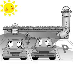 地下停車(chē)場(chǎng)無(wú)電照明系統(tǒng)效果
